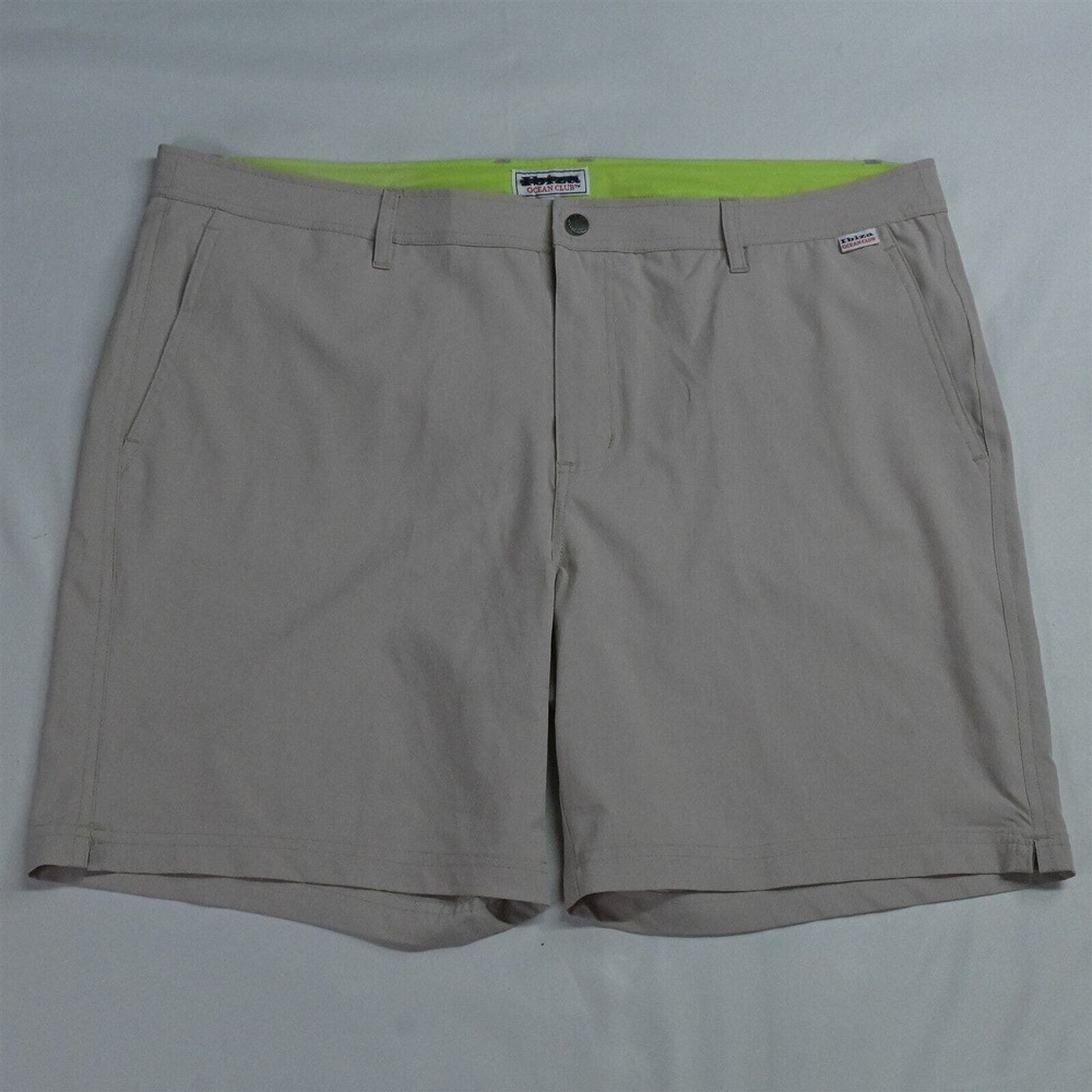 Ibiza Ocean Club 36 x 7" Khaki Mesh Lined Swim‎ Trunks Shorts